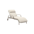 Adjustable Outdoor Chaise Lounge with Cushioned Headrest